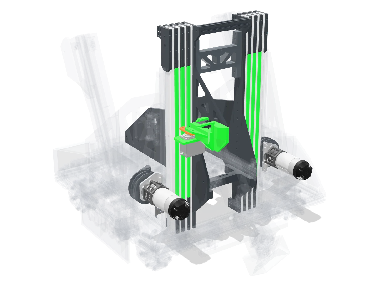 Robot with the elevator highlighted
